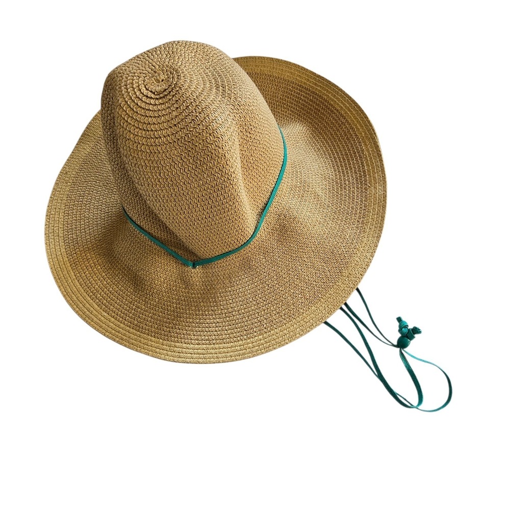 Midwest Gloves Gear Dreamer Summer Sun Hat Paper Woven EUC‎ Tie Garden Outdoor